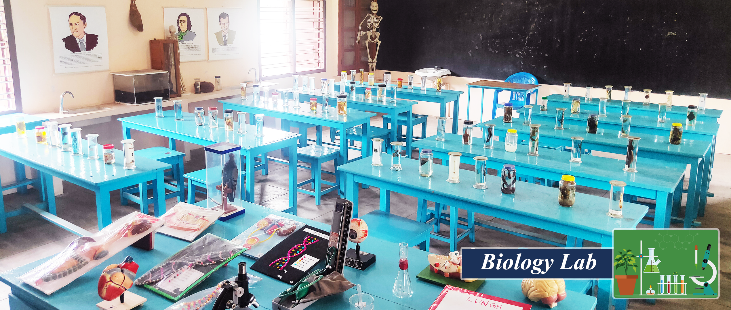 Adarsh vidya Kendra school -avk school-biology laboratory
